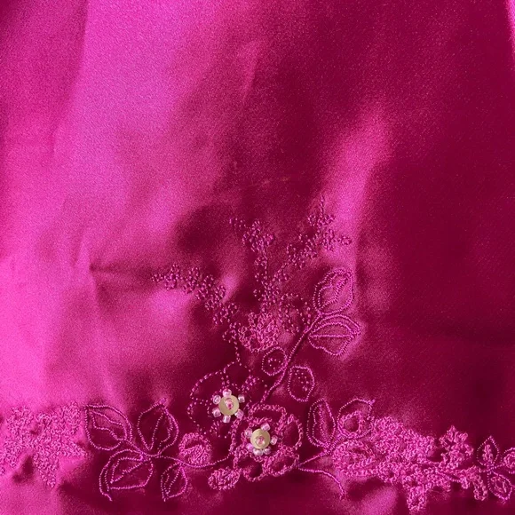 VTG Y2K Camisole Fuschia Pink Embellished sz M - Picture 4 of 8